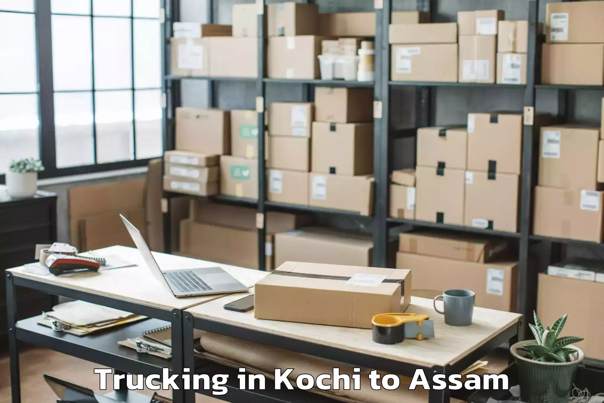 Top Kochi to Dhubri Pt Trucking Available